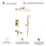 Душевая система Raglo встраиваемая золотой сатин