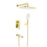 Душевая система Raglo встраиваемая золотой сатин