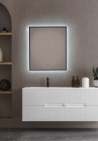 AQM9101B 600х700 Зеркало с подсветкой и подогревом