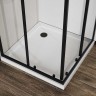Душевой уголок City VSS-5CT9010CLB, 1000*900, черный, стекло прозрачное