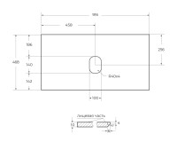 Столешница из керамогранита BelBagno KEP-90-CEM-W0 Cemento