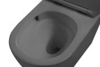 Унитаз подвесной Globo VT1-14TMA Tornado, цвет антрацит матовый, ультратонкое soft-close сиденье