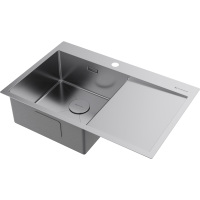 Кухонная мойка Omoikiri Akisame 78-L-IN нерж. сталь/нержавеющая сталь