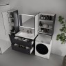 Тумба подвесная STYLE LINE "Марелла 90" (2 ящ.) Люкс Плюс антискрейтч графит под раковину Марелла Люкс 900х400