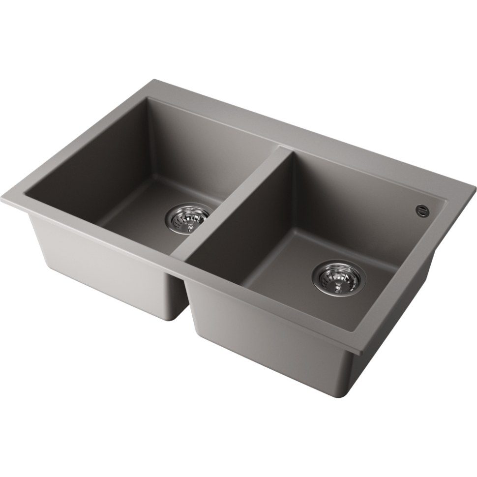 Кухонная мойка Omoikiri Bosen 80-2-GR Tetogranit/leningrad grey