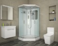 Душевая кабина Niagara Premium NG-6001-01GD (90х90х220) низкий поддон(16 см),стекло прозрачное,4 места