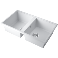 Кухонная мойка Omoikiri Tedori 86-2-WH Tetogranit/белый