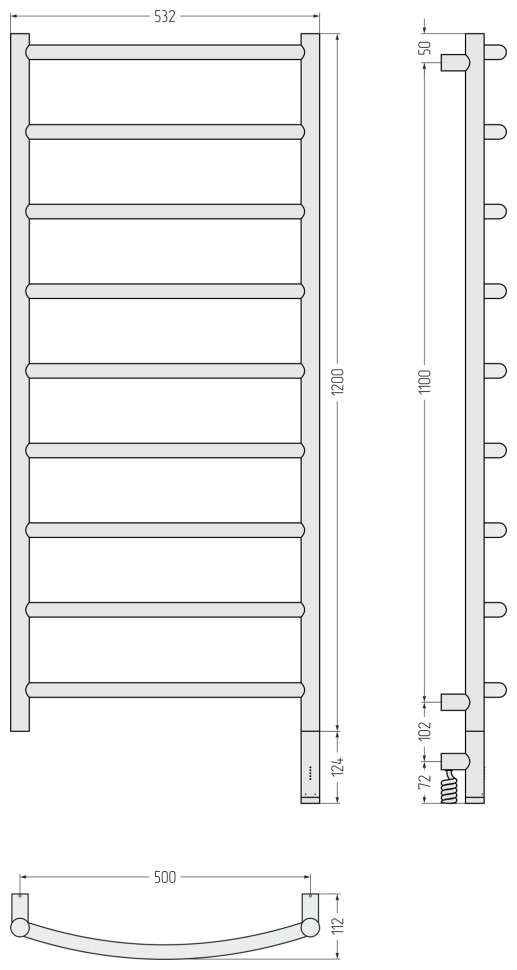 Галант 3.1 1200х500 МЭМ правый