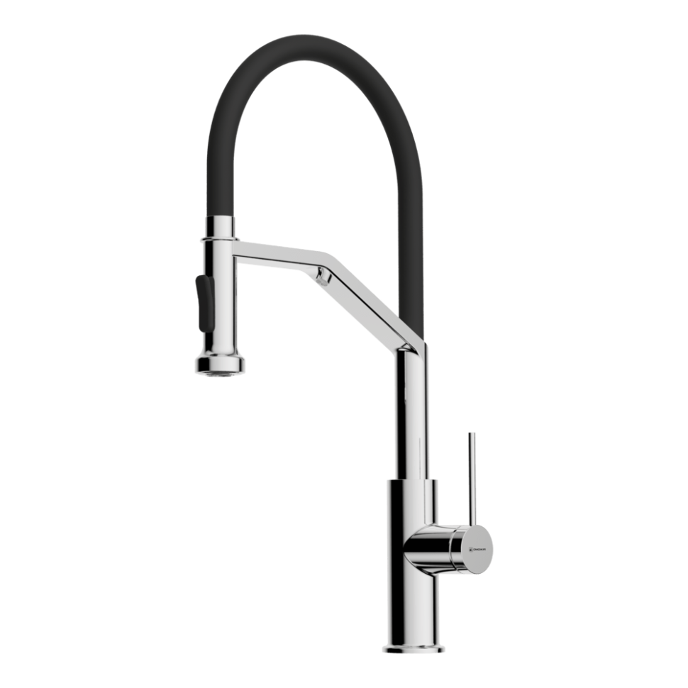 Смеситель для кухни Omoikiri Makkari 2 Plus-SB-C-BL латунь/хром/черный