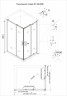 Душевой угол Veconi Rovigo RV-30B, 1000x900x1900 хром, стекло прозрачное