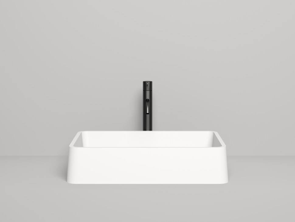 Раковина накладная GLORIA 07 покраска по RAL полностью 595х395х125 S-Stone Матовое