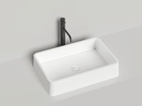 Раковина накладная GLORIA 07 покраска по RAL полностью 595х395х125 S-Stone Матовое