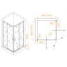 Душевой уголок RGW PA-038 (Прозрачное, 900x900)