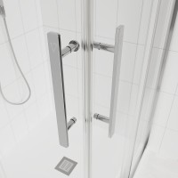 Душевой угол Veconi Evo 300 CH, 1000х1000x1950, хром, прозрачное стекло