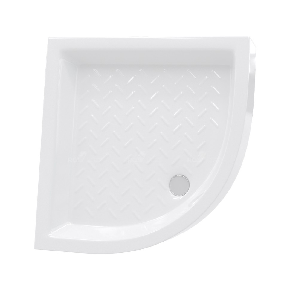 Поддон для душа полукруглый керамический RGW CR/R (900x900)