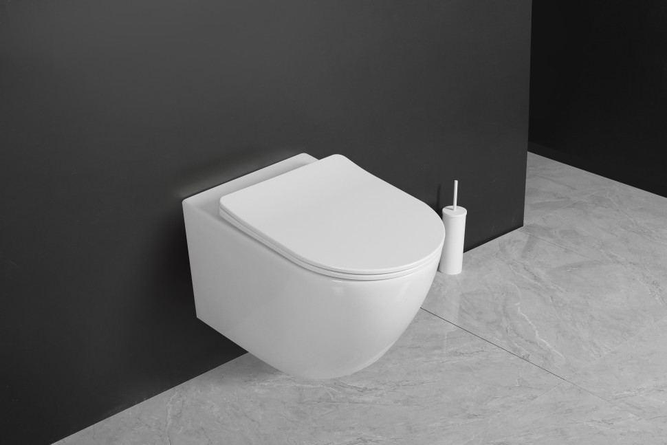 Унитаз подвесной MILLEAU VORTEX-A MYL038ASGW с микролифтом (белый гляянец) / Tornado