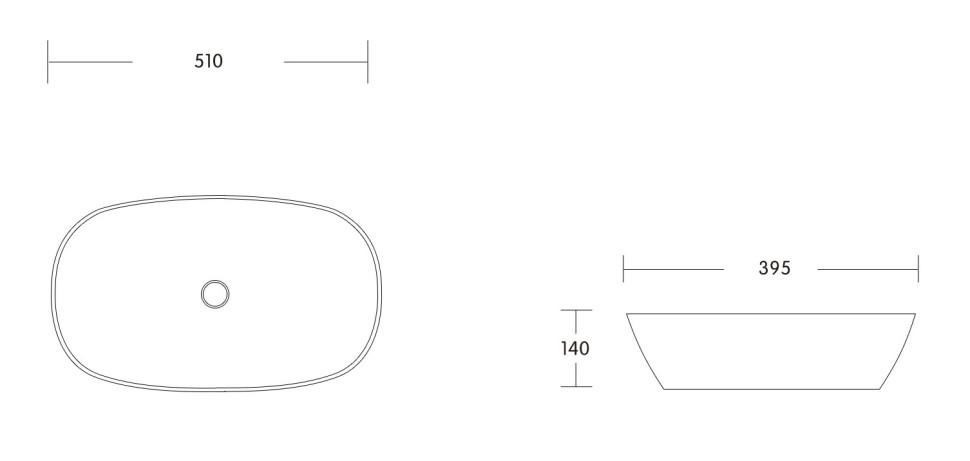 Раковина накладная MILLEAU Miel MU0064-GW (белый глянец)