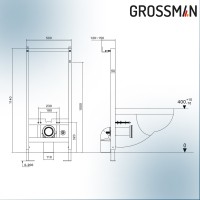 Комплект 2 в 1: инсталляция 901.K31.01.000+унитаз GR-5501 impuls