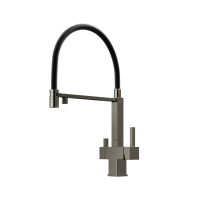 Смеситель для кухни SANCOS Moro с возможностью подключения фильтра для воды, цвет вороненая сталь, арт. SC4006GG