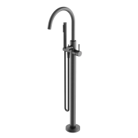 Смеситель для ванны напольный SANCOS Etna, вороненая сталь, арт. SC9009GG