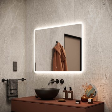 Зеркало для ванной комнаты SANCOS Arcadia 900х700 с подсветкой, арт. AR900