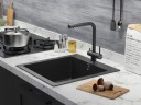 Смеситель для кухни SKALEN, антрацит, Sk213020-AN, Paulmark