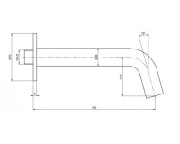 AQM8406CR Набор для комплектации ванны с изливом и смесителем, хром