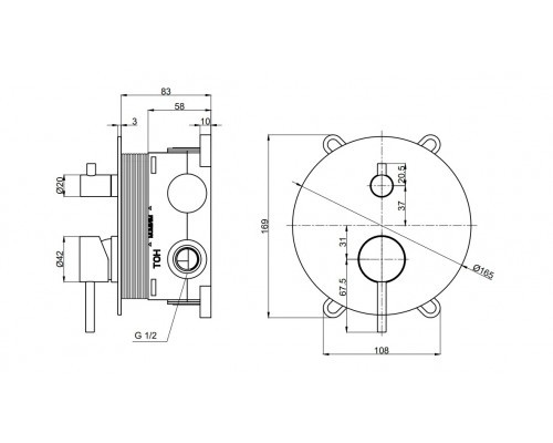 AQM8406CR Набор для комплектации ванны с изливом и смесителем, хром