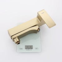 Смеситель Raglo для ванны и душа золотой сатин