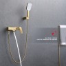 Смеситель Raglo для ванны и душа золотой сатин