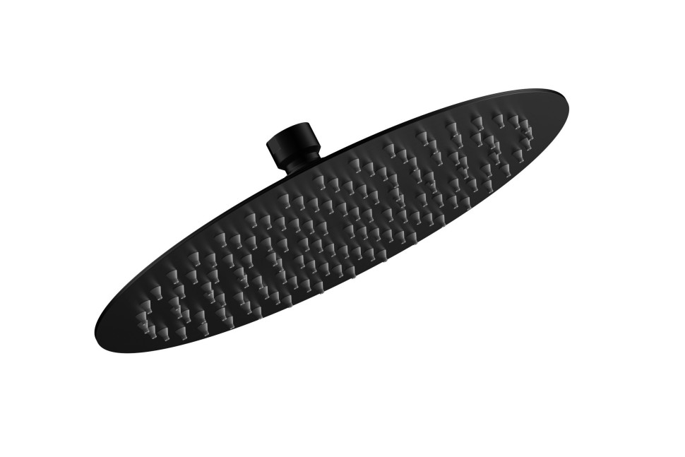 AQM8605MB Верхний душ O300 мм, нержавеющая сталь, черный матовый