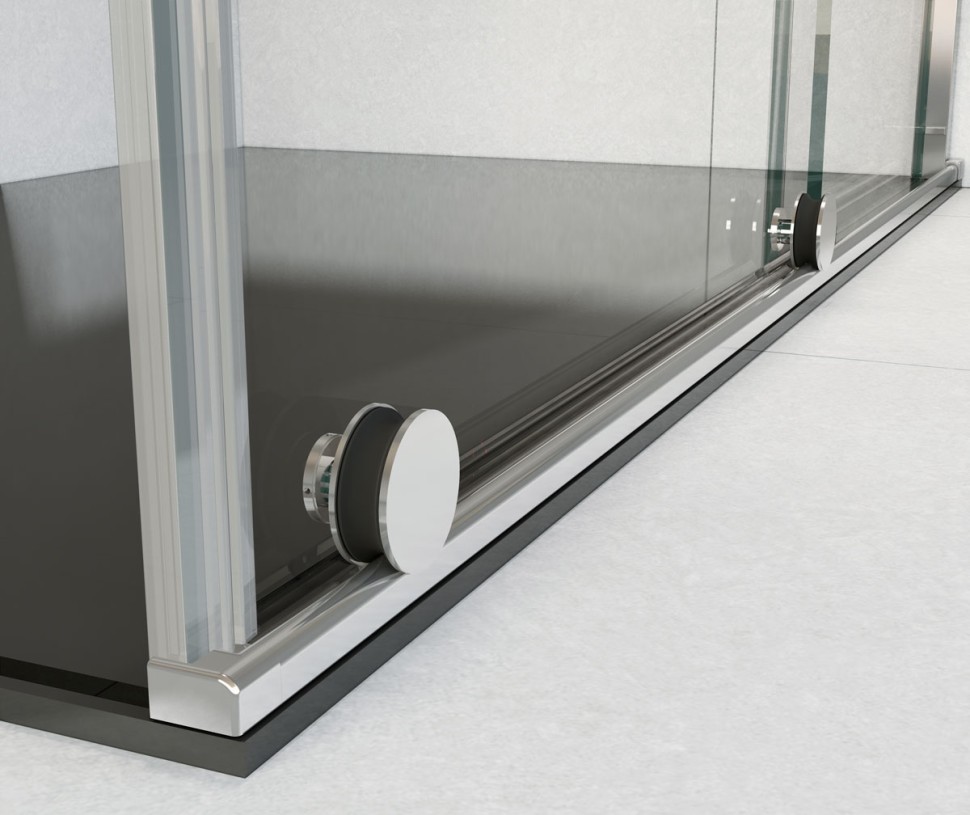 Душевой уголок Arno VSR-1A9014CL, 1400*900, хром, стекло прозрачное