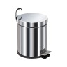 Ведро-контейнер BERGES для мусора с педалью 5 л, хром
