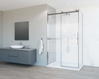 Душевой уголок Como Soft VSR-1CS8012CL, 1200*800, хром, стекло прозрачное