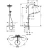 Душевая система Hansgrohe Croma Select S 280 1 режим струи 26890700, белый матовый