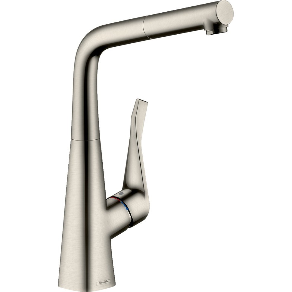 Смеситель для кухонных моек Hansgrohe Metris сталь (14821800)