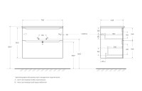 База под раковину подвесная BelBagno ETNA-H60-800-2C-SO-RN-P Rovere Nature