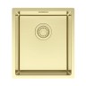 Мойка YUNI 39 UNI, нерж. сталь, YU39-LG, светлое золото, 390х440мм, Paulmark