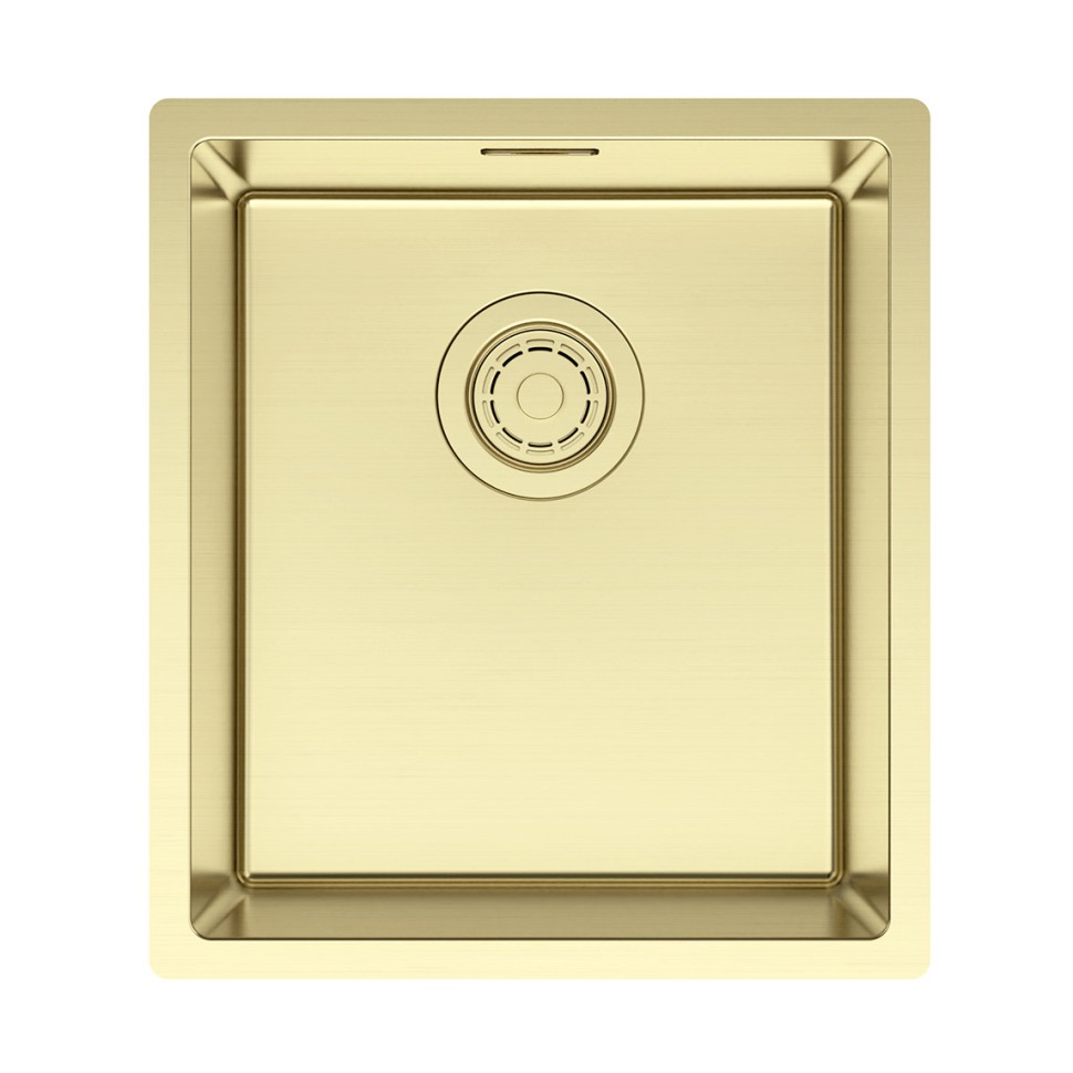 Мойка YUNI 39 UNI, нерж. сталь, YU39-LG, светлое золото, 390х440мм, Paulmark