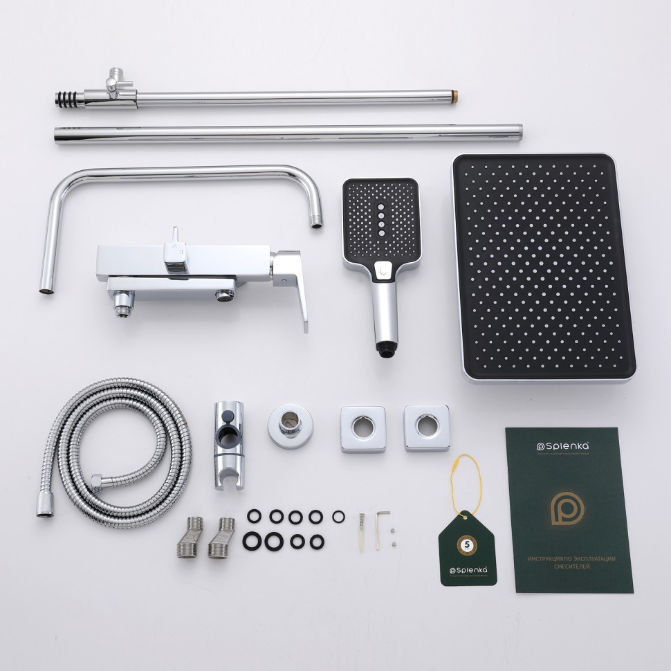 Душевая система Splenka для ванны и душа S02.24 Хром