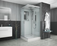 Душевая кабина Niagara Premium NG-6001-01GQ (90х90х210) низкий поддон(16 см),стекло прозрачное,4 места