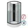 Душевая кабина Niagara Classic NG-6701-14BK (90х90х200) средний поддон(26см),черный,стекло прозрачное,4 места
