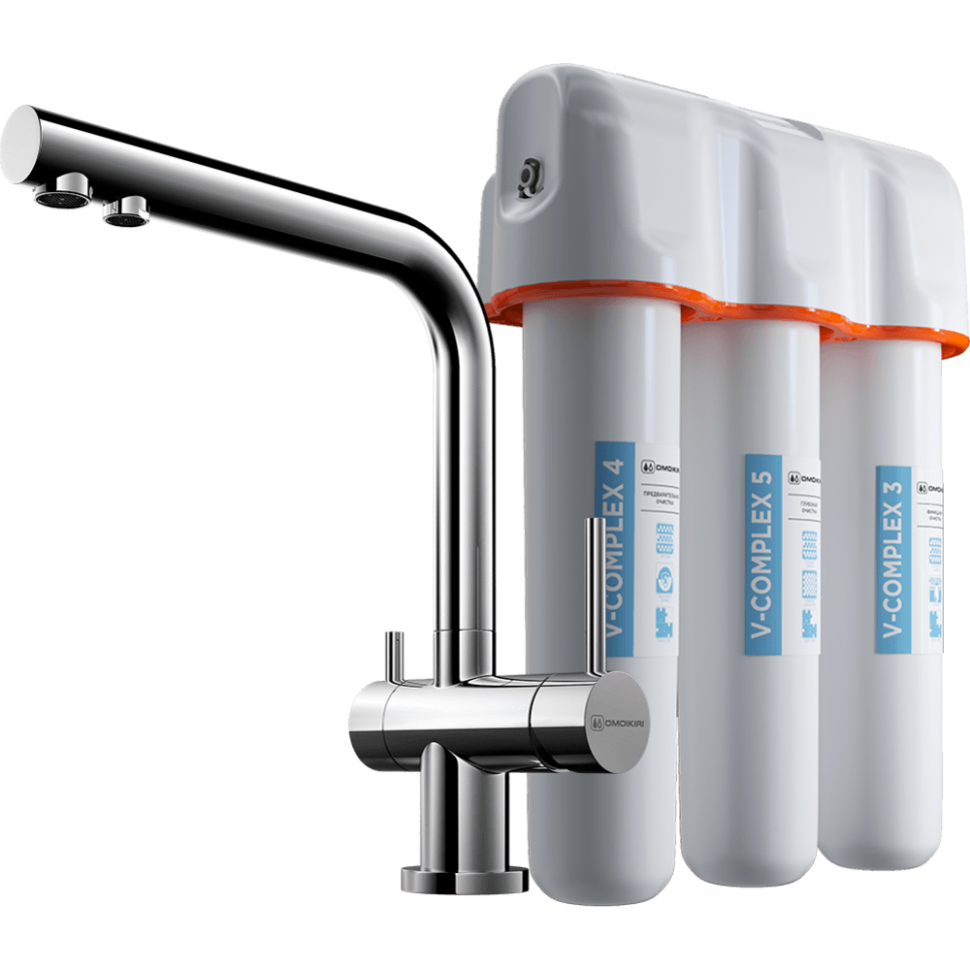 Комплект смеситель+фильтр Nagano-C + Pure drop Lite