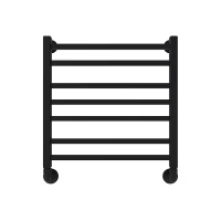 Полотенцесушитель водяной Veconi Vero-A, 50/60, черный