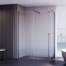 Душевой угол Premium Trento PTC-SP-50GR, 1500х900x2000, брашированный графит, стекло прозрачное
