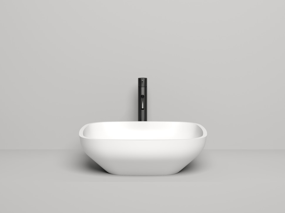 Раковина накладная GLORIA 08 495х445х150 S-Sense Глянцевое