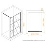 Душевая перегородка RGW WA-111B (С рисунком (шелкография), 1200)