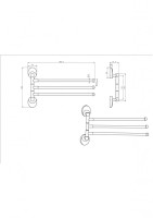 Полотенцедержатель поворотный 73214-3