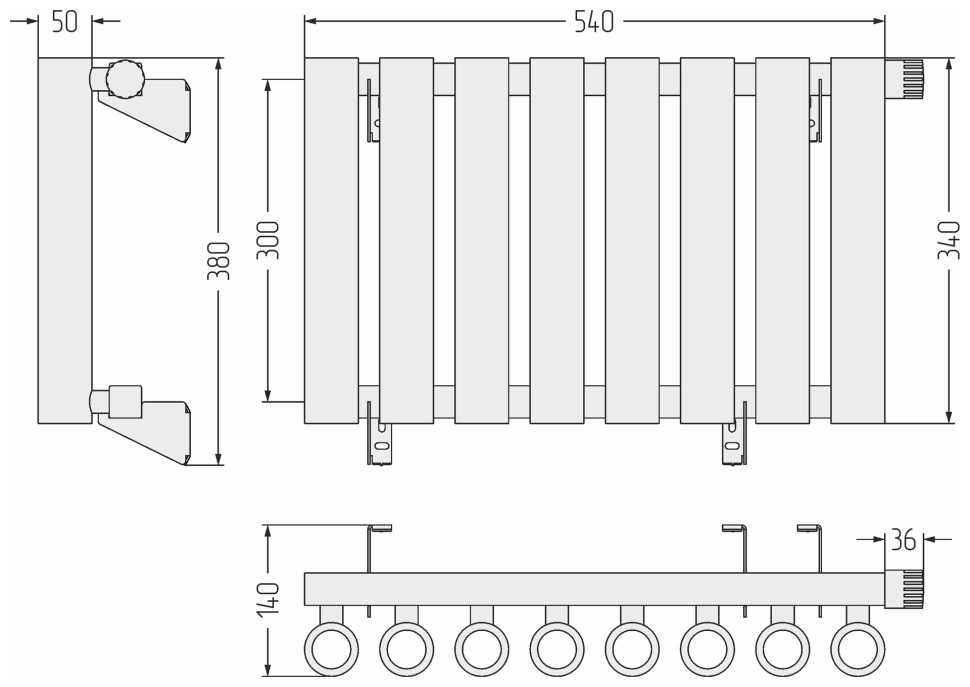 Кумир-0 EU50 правый 300х540 8 секций