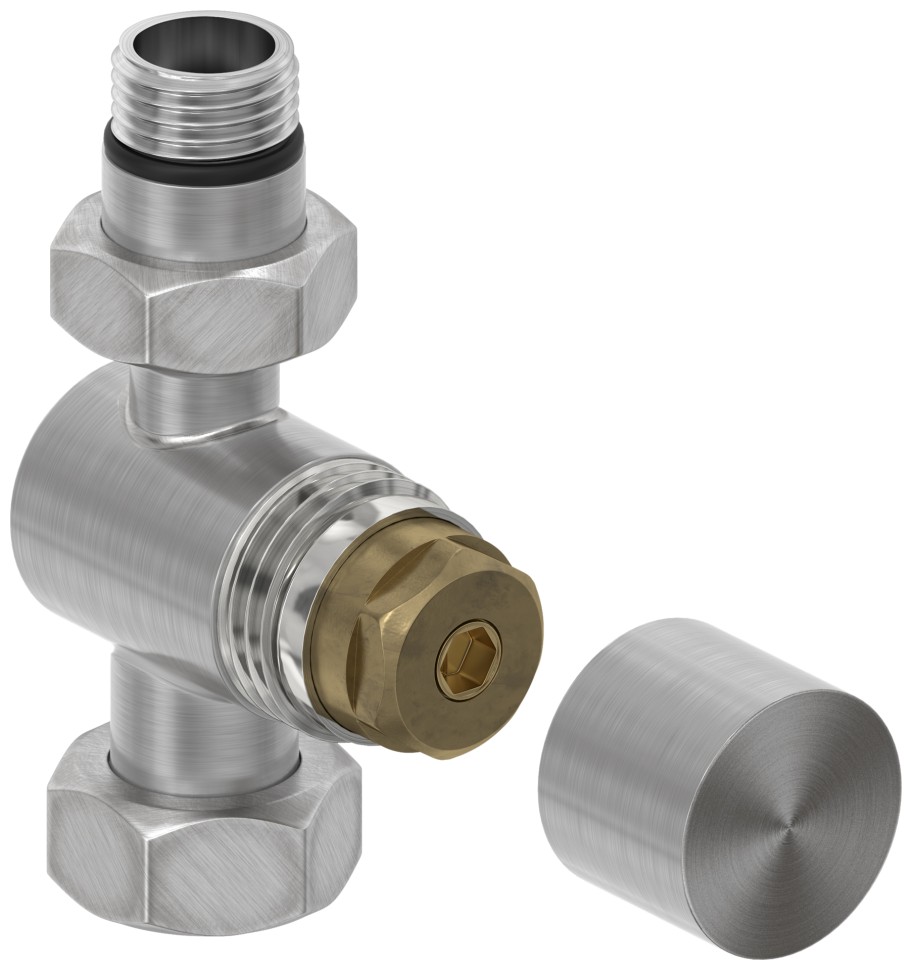 Вентиль прямой под шестигранник (G 1/2" НР х G 3/4" НГ)